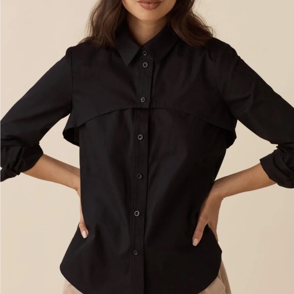 VETTA Utility Capsule Two Piece Poplin Shirt - Picture 2 of 10